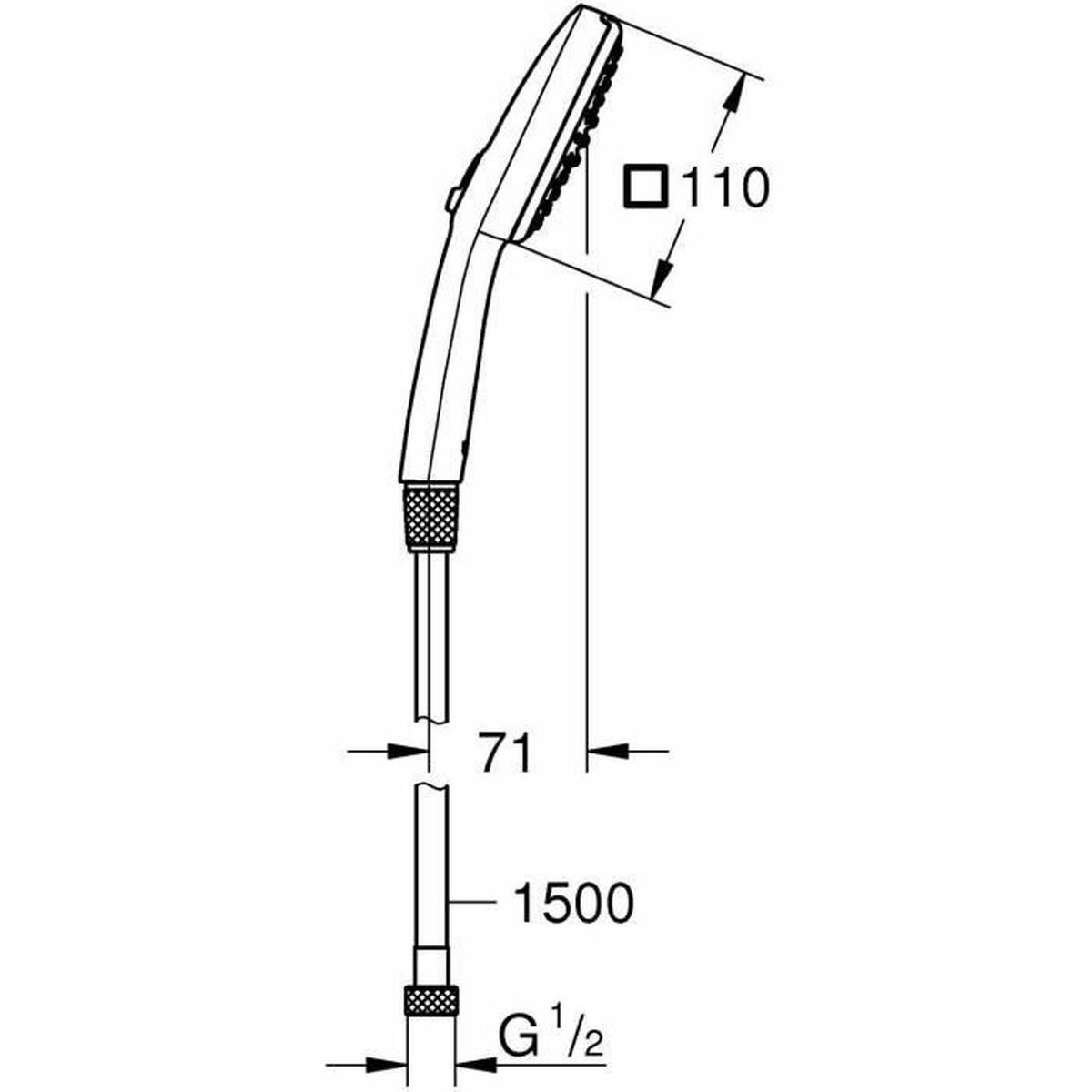 Duschros Grohe Plast - 3