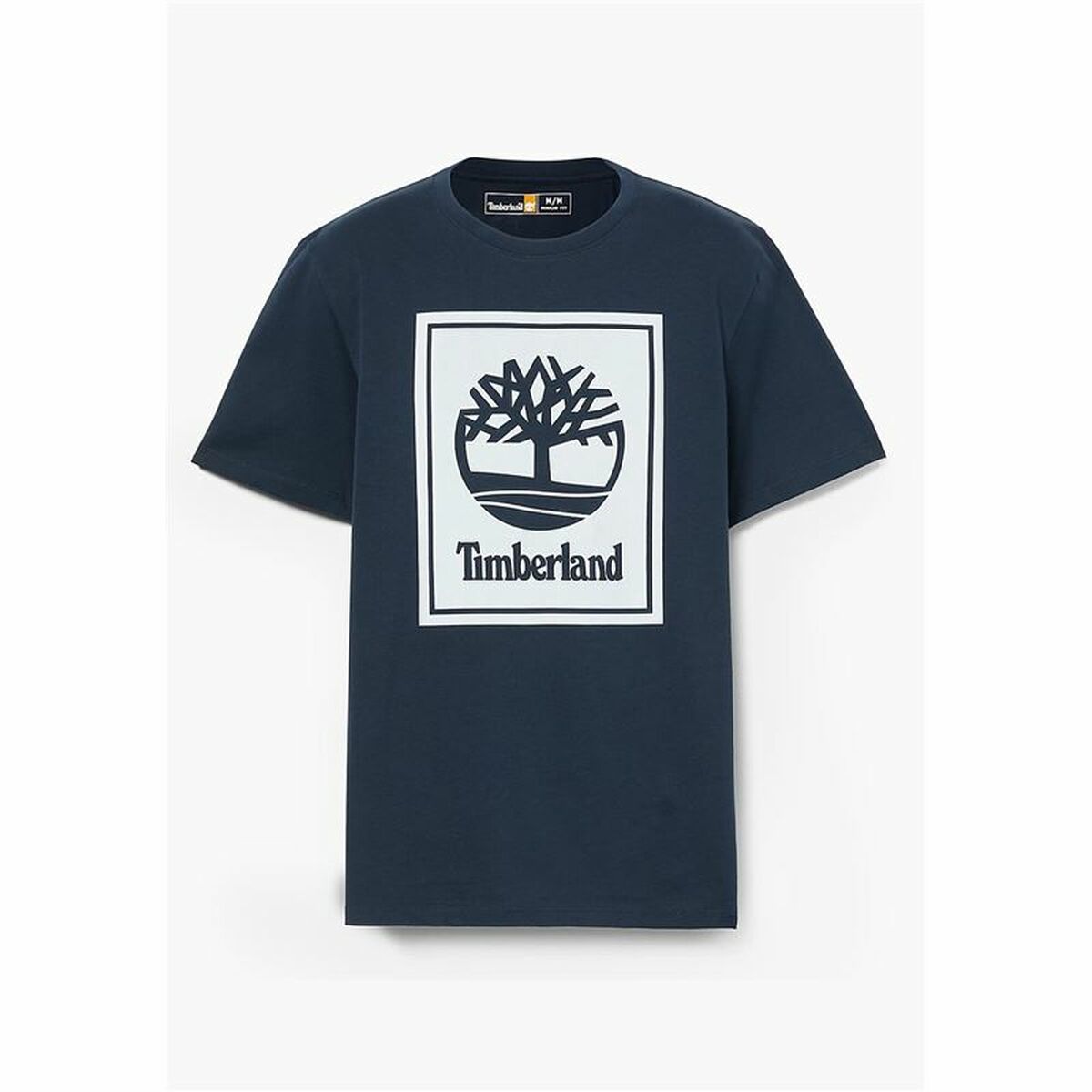T-shirt med kortärm Herr Timberland Stack Logo Svart - 2