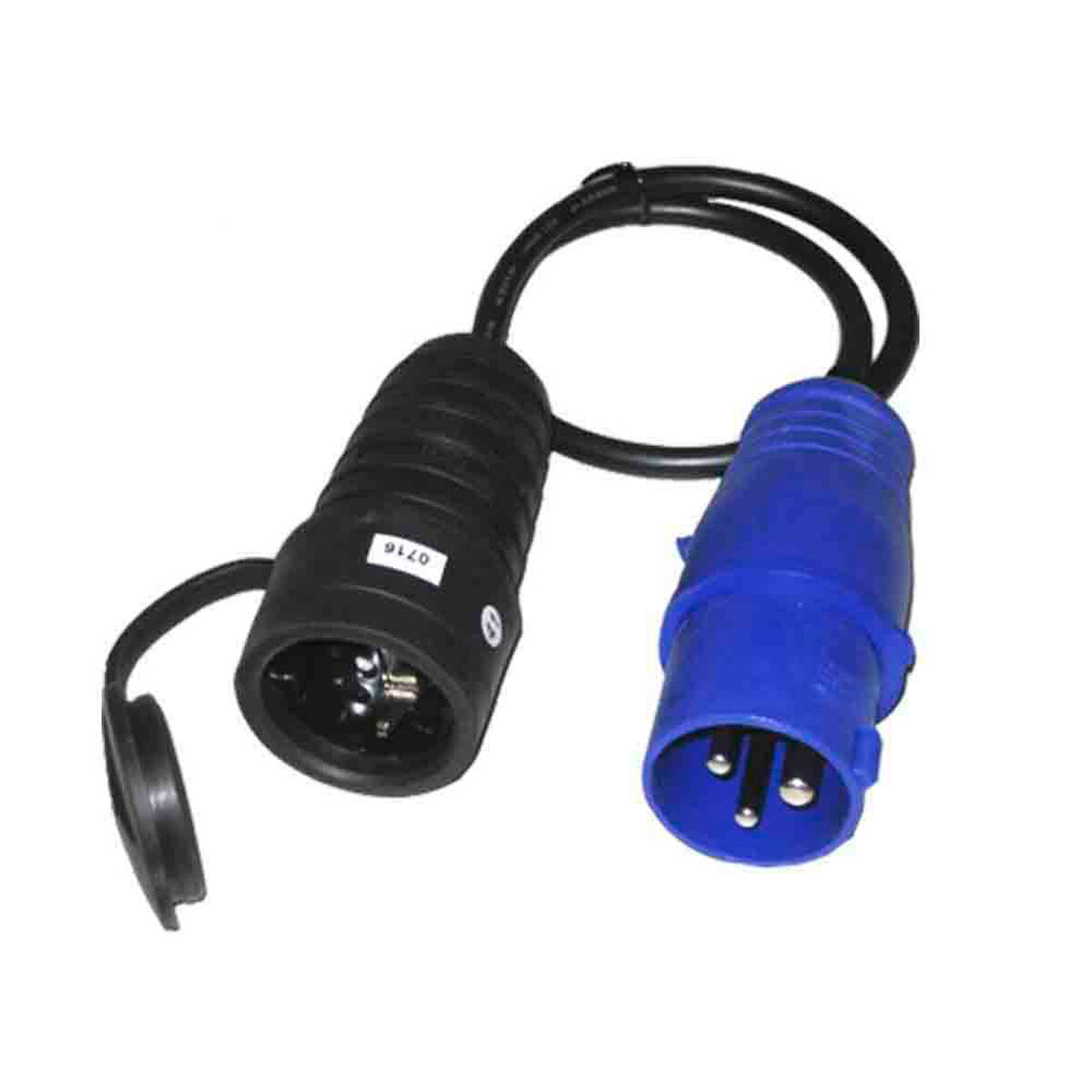Stiftplugg EDM 46008 Blå Svart 230 V 250 V CETAC Schuko - 4