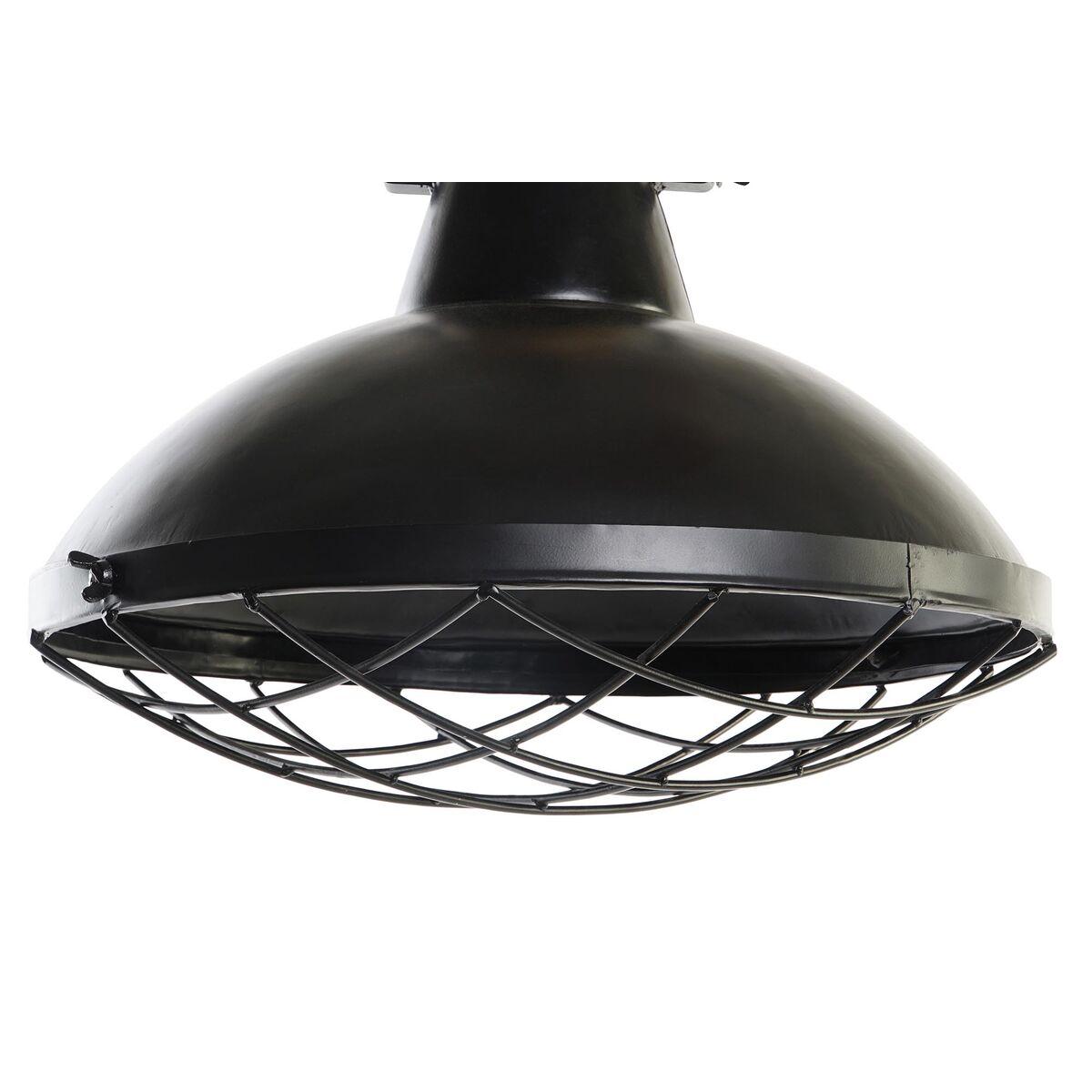 Taklampa DKD Home Decor 52 x 52 x 57 cm Svart Brun Järn Mangoträ 50 W - 2