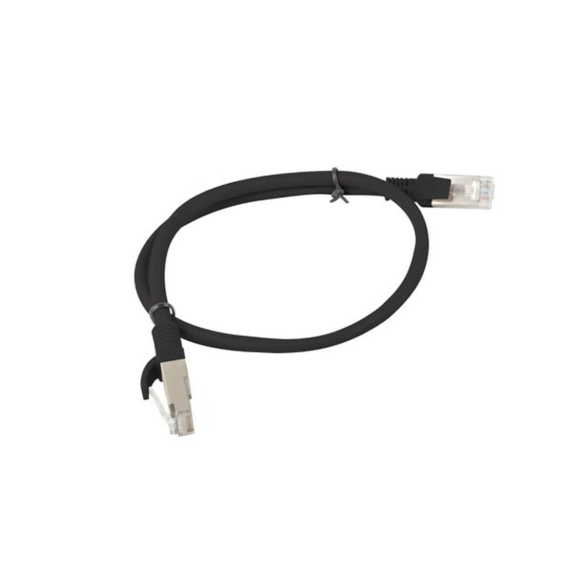 Nätkabel UTP Styv Kategori 6 Lanberg PCU6-20CC-0050-BK Svart 50 cm