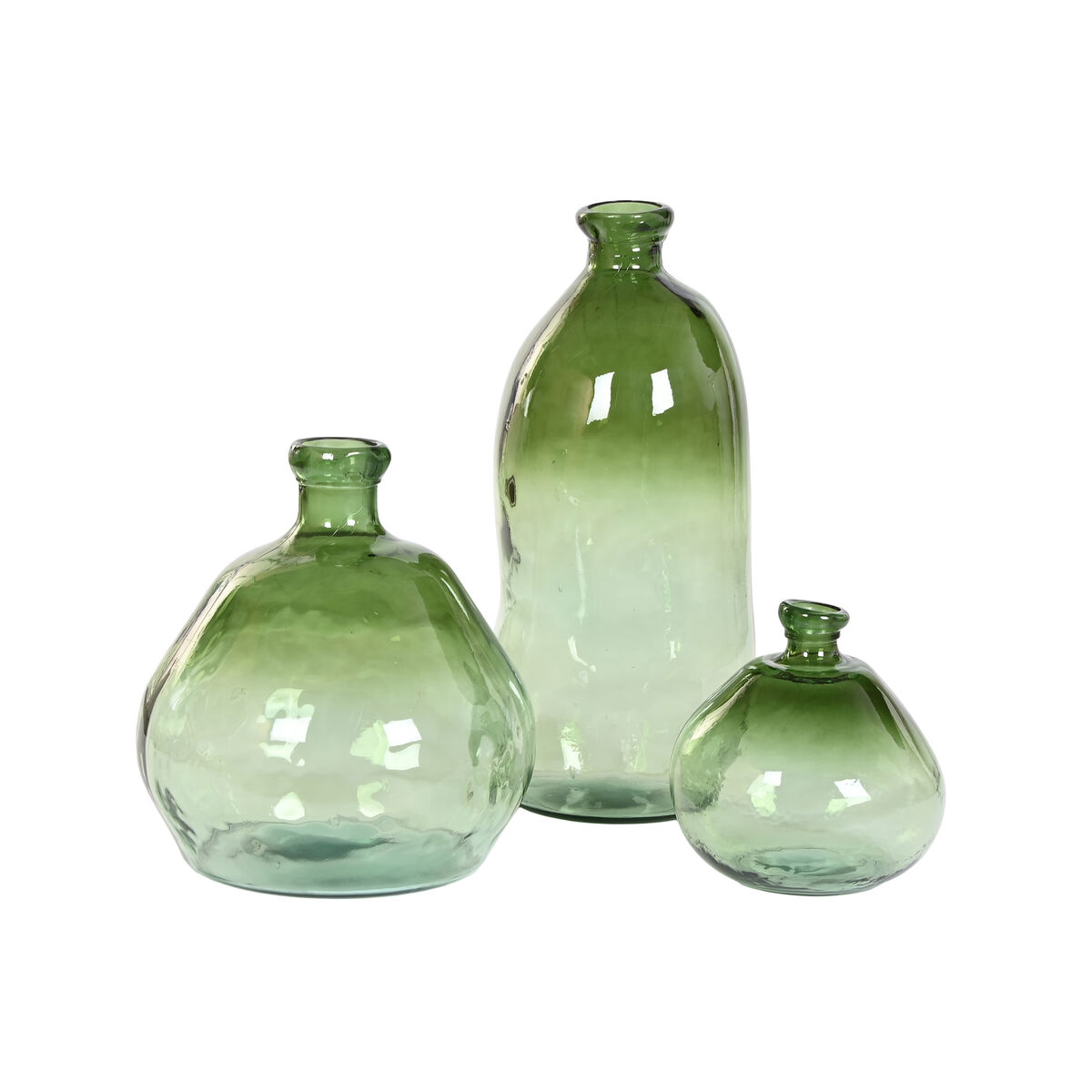 Vas Home ESPRIT Grön Återvunnet glas 34 x 34 x 73 cm - 2