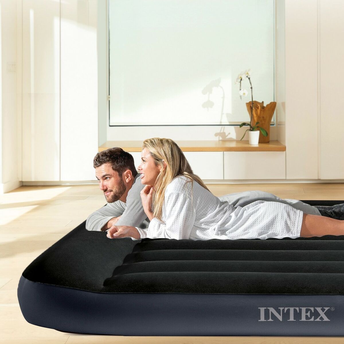 Luftmadrass Intex PILLOW REST CLASSIC 137 x 25 x 191 cm (3 antal) - 2