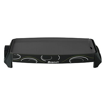 Grillplatta Brandt PLA1322N Svart (46 x 25,5 CM)