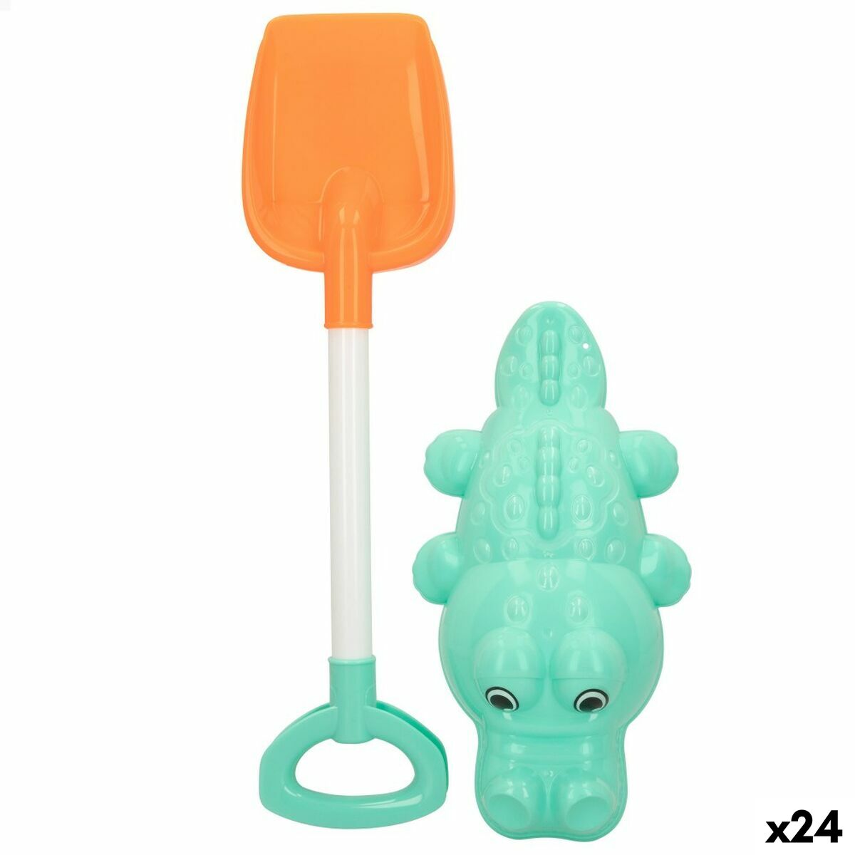 Strandleksaker set Colorbaby 2 Delar Krokodil Spade polypropen (24 antal) - 5