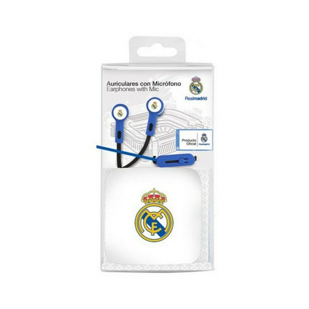 Knapphörlurar Real Madrid C.F. Blå