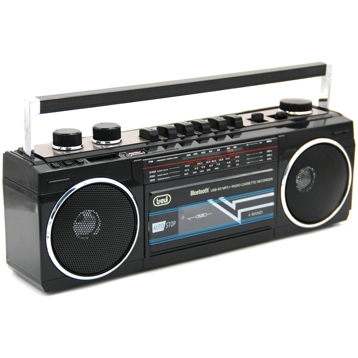 Bärbar Bluetoothradio Trevi Svart (Renoverade A) - 3