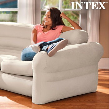 Uppblåsbar soffa Intex 257 x 76 x 203 cm Hörnskåp