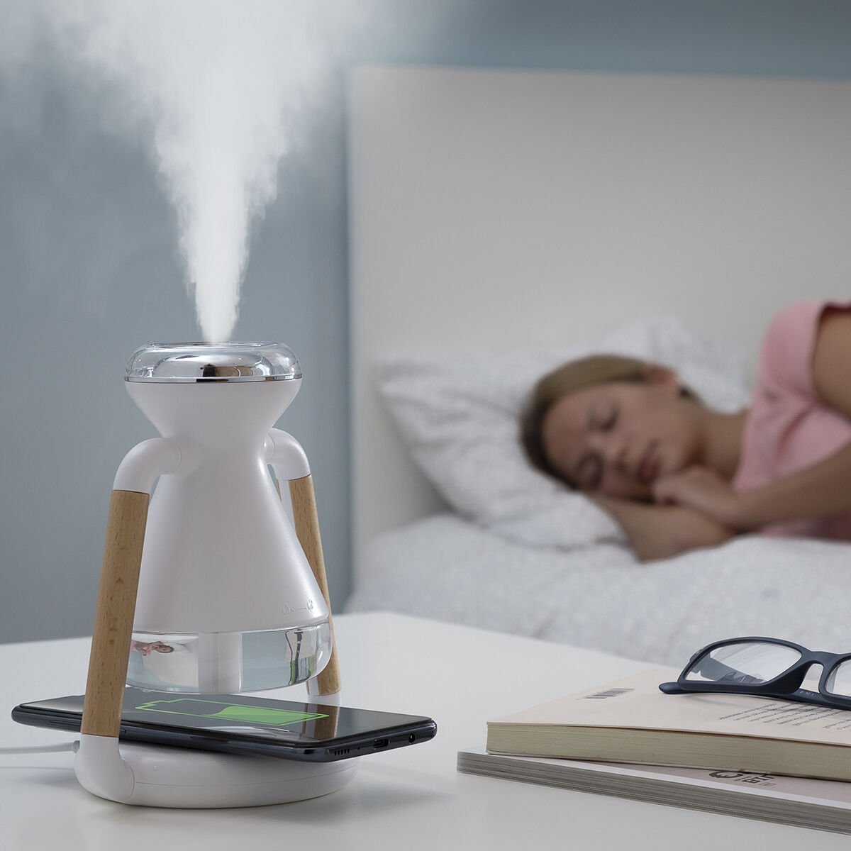 3-i-1 Trådlös laddare, aromdiffuser och luftfuktare Misvolt InnovaGoods - 25