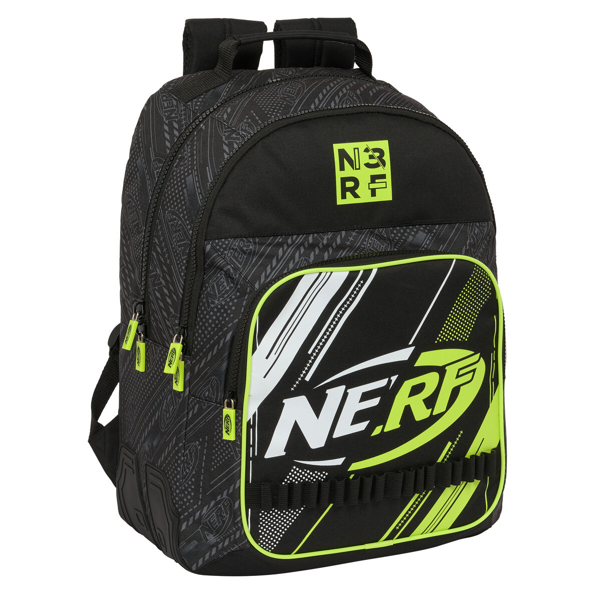 Skolryggsäck Nerf Get ready Svart 32 x 42 x 15 cm