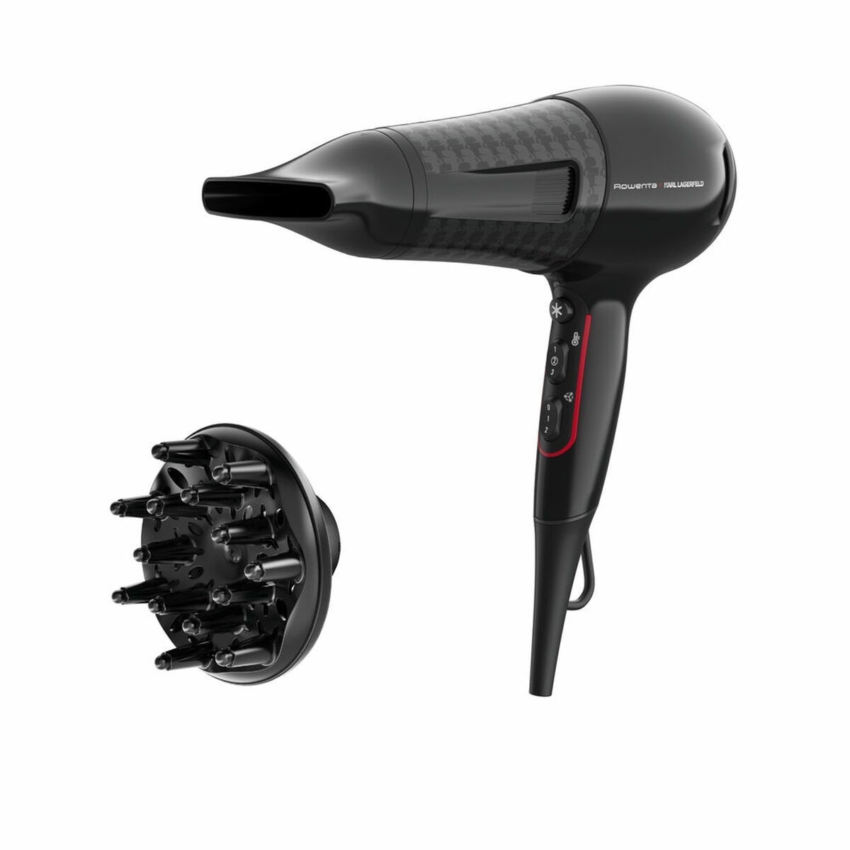 Hårtork Rowenta CV591L x Karl Lagerfeld Powerline 2100W 2300 W Svart