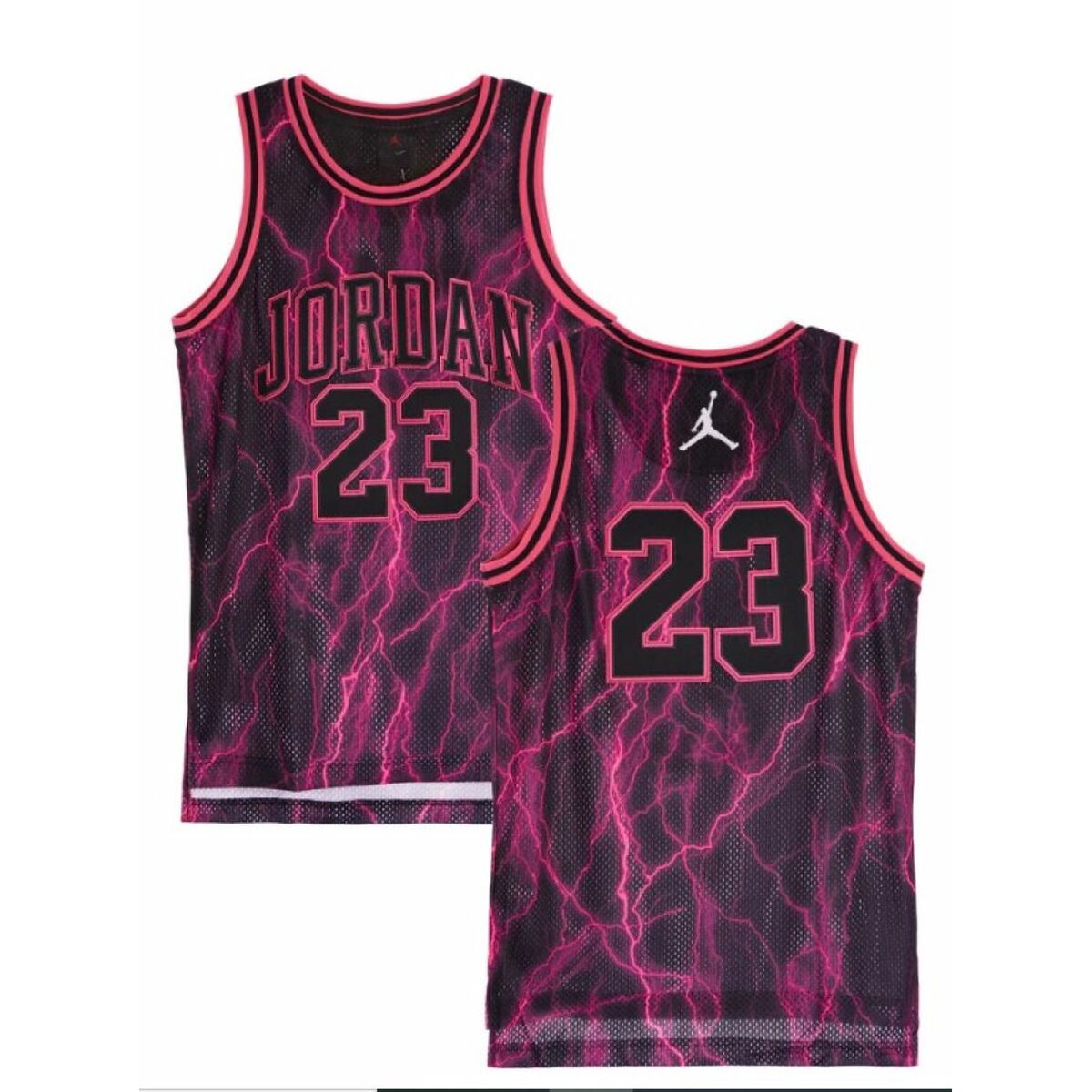 Barn T-shirt med kortärm Nike JDN JORDAN 23 AOP JERSEY 95C655 K09 Svart - 2