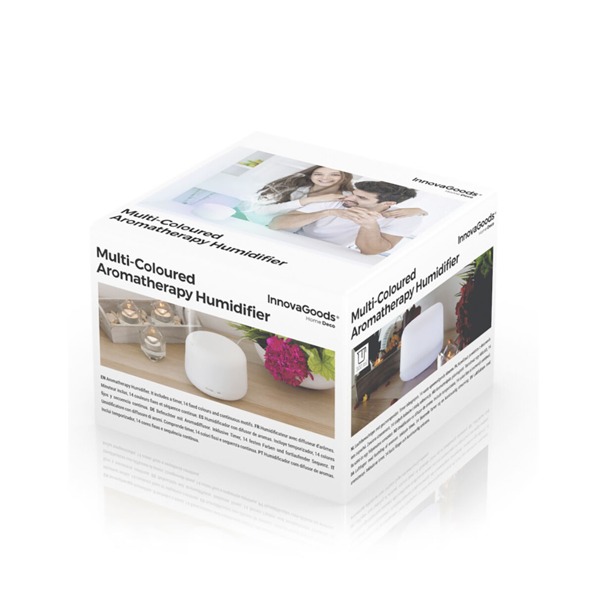 Doftspridare och luftfuktare med flerfärgad LED Steloured InnovaGoods - 31