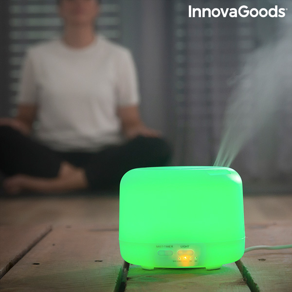 Doftspridare och luftfuktare med flerfärgad LED Steloured InnovaGoods - 8