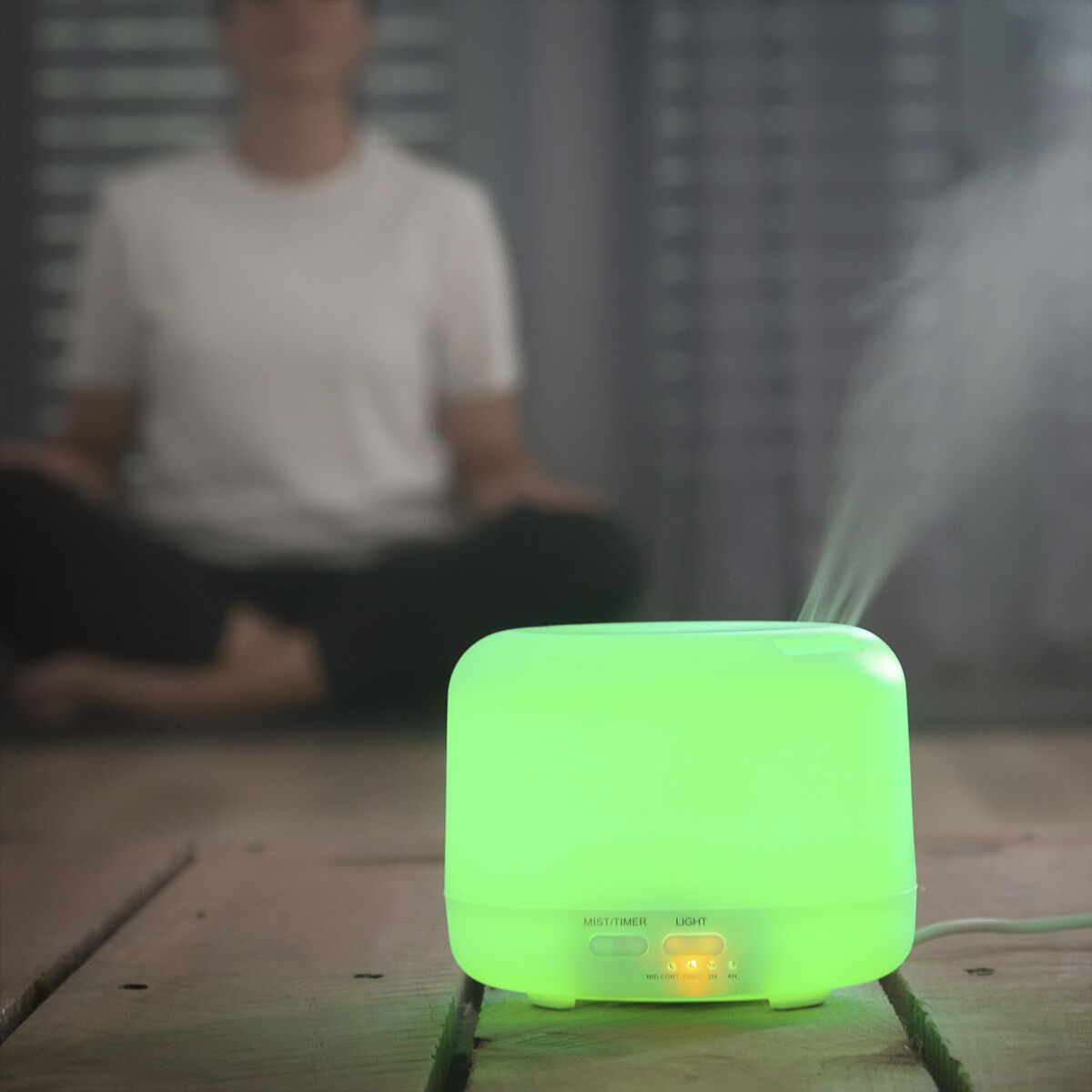 Doftspridare och luftfuktare med flerfärgad LED Steloured InnovaGoods - 23