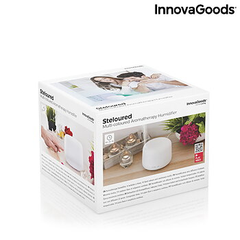 Doftspridare och luftfuktare med flerfärgad LED Steloured InnovaGoods
