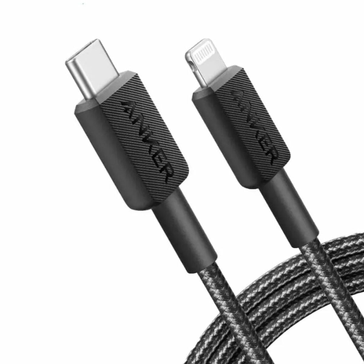 Kabel Lightning Anker A81B5G11 Svart 90 cm