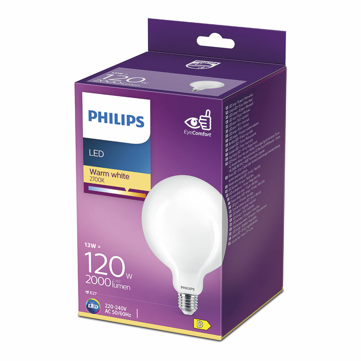 LED-lampa Philips Vit D 13 W E27 2000 Lm 12,4 x 17,7 cm (2700 K) - 8