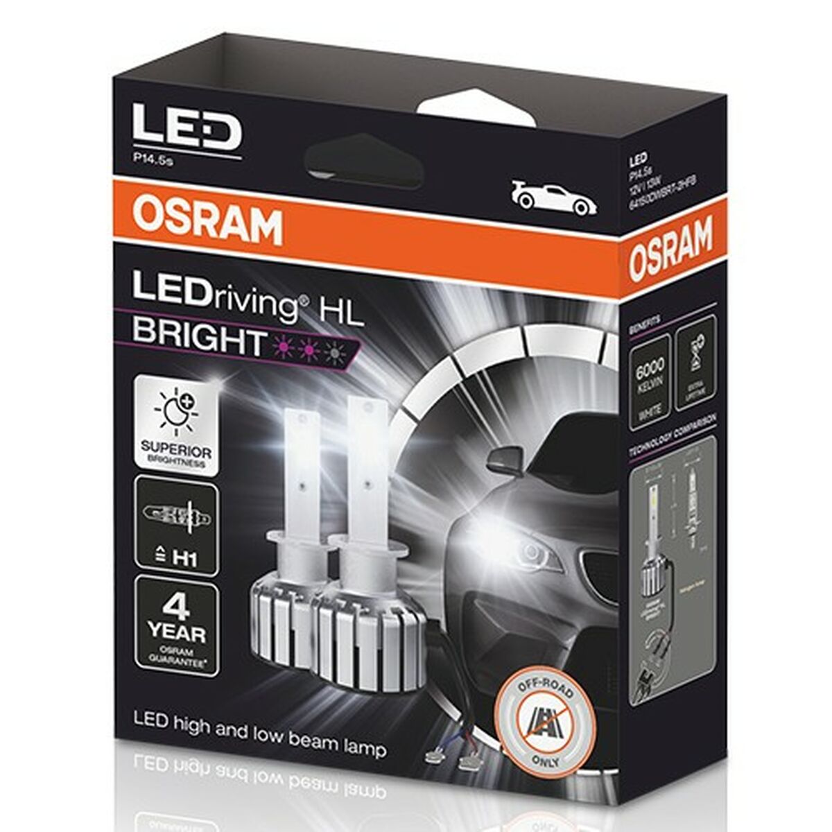Glödlampa för bil Osram LEDriving HL H1 12 V - 3