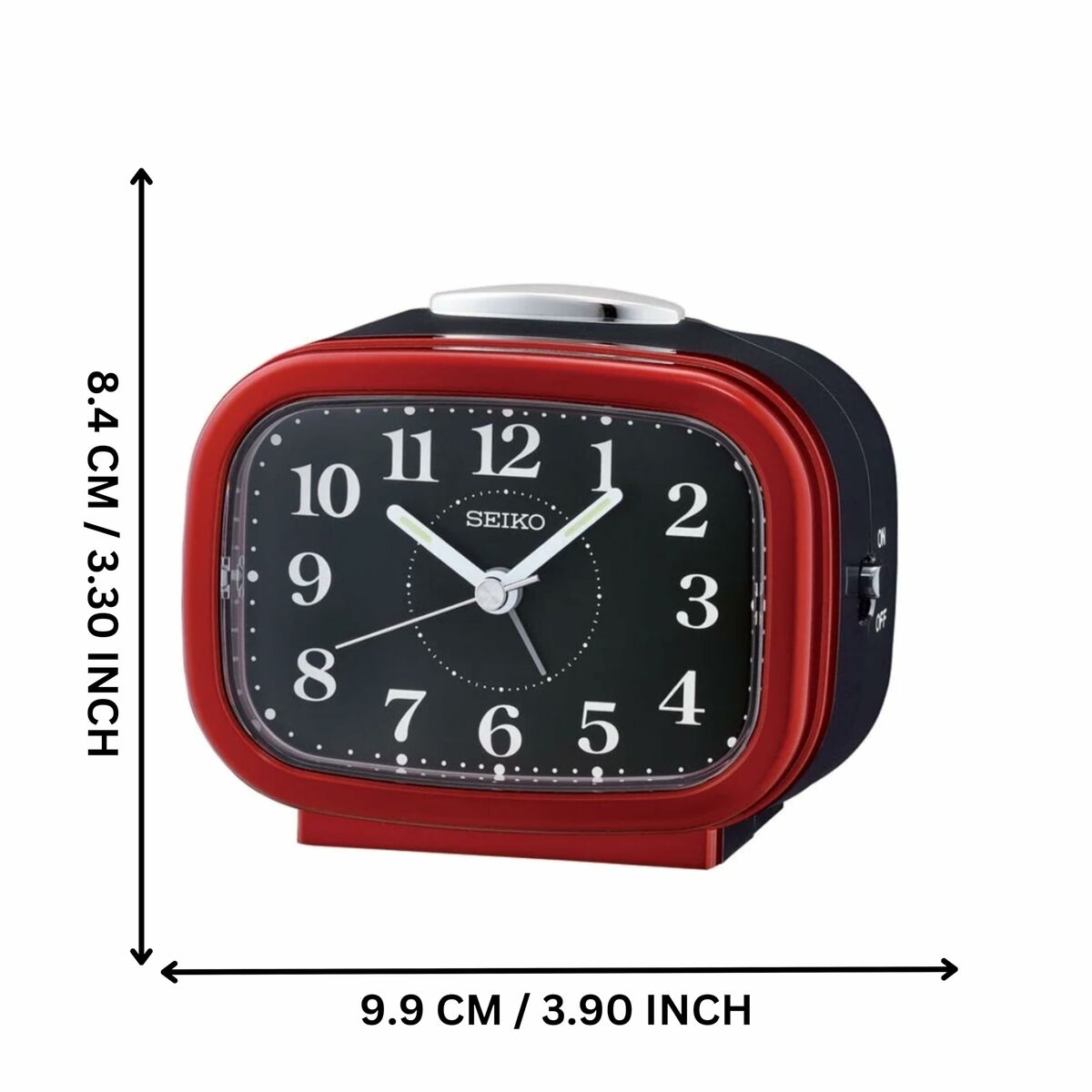 Väckarklocka Seiko QHK060Q Röd - 3