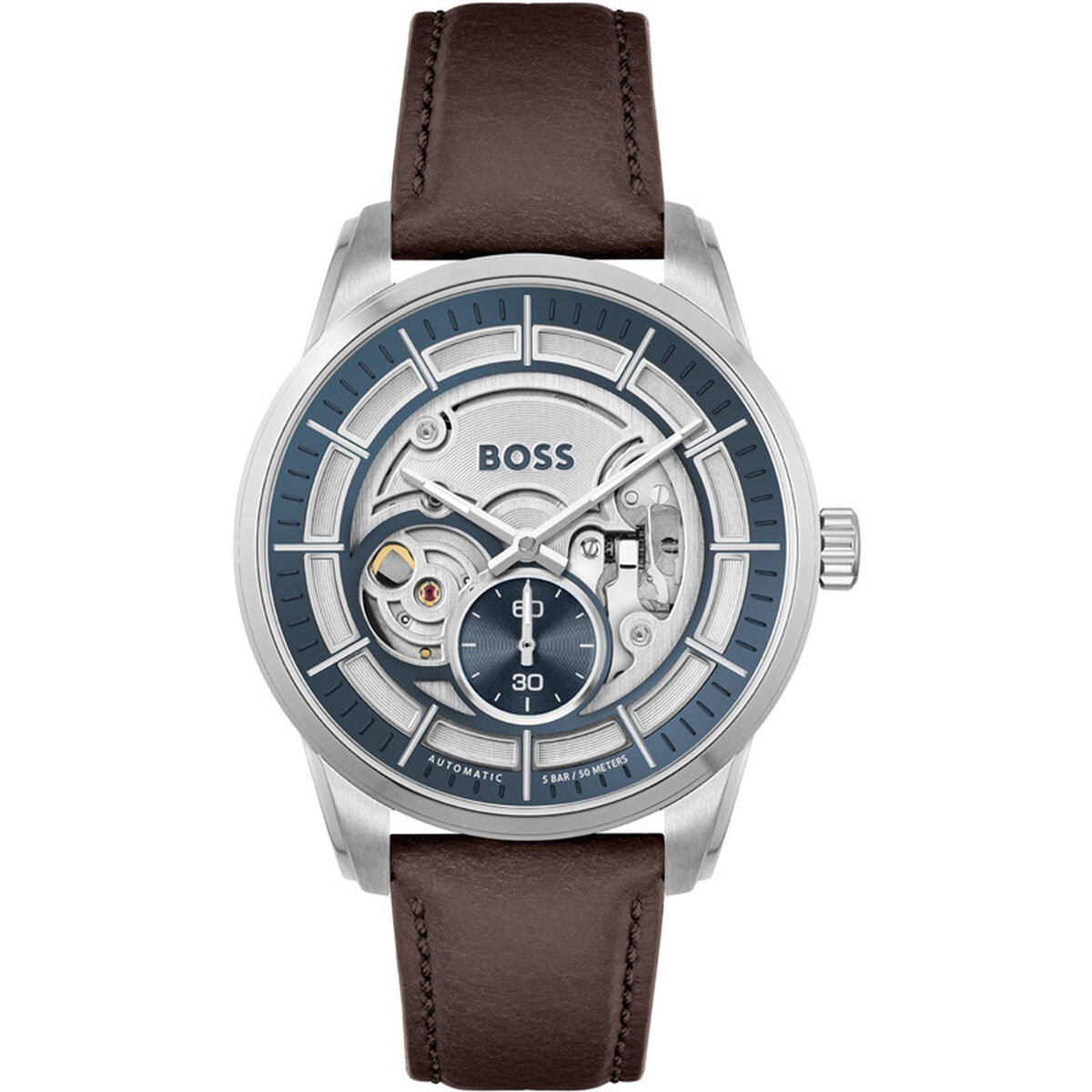 Unisexklocka Hugo Boss 1513944 Marinblå Silver (Ø 42 mm)