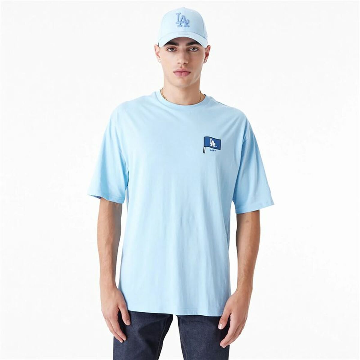 T-shirt med kortärm Herr New Era LA Dodgers MLB Burger