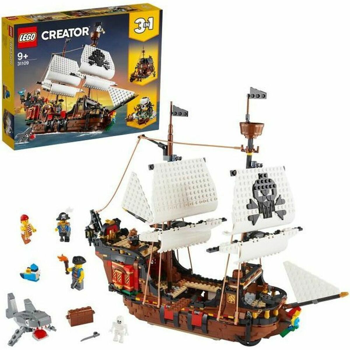 Fordonsspel   Lego Creator 31109 Pirate Ship         3 i 1 1260 Delar