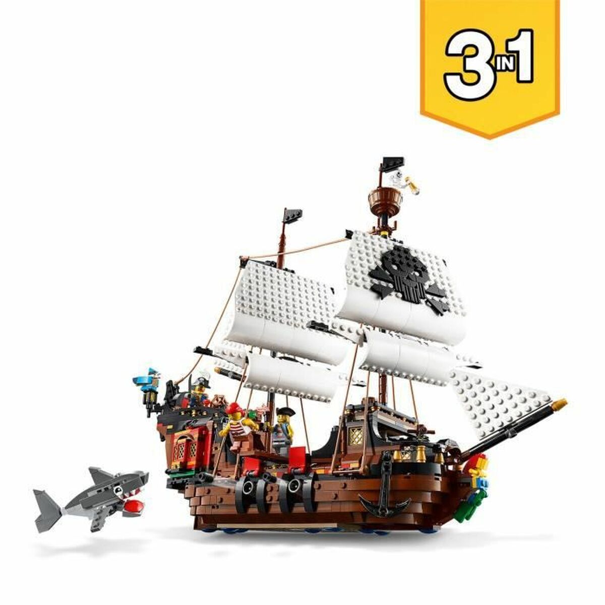 Fordonsspel   Lego Creator 31109 Pirate Ship         3 i 1 1260 Delar - 2