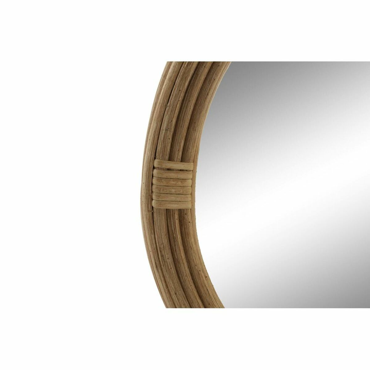 Väggspegel DKD Home Decor 41 x 2 x 83 cm Glas Naturell Brun Tropiskt - 6