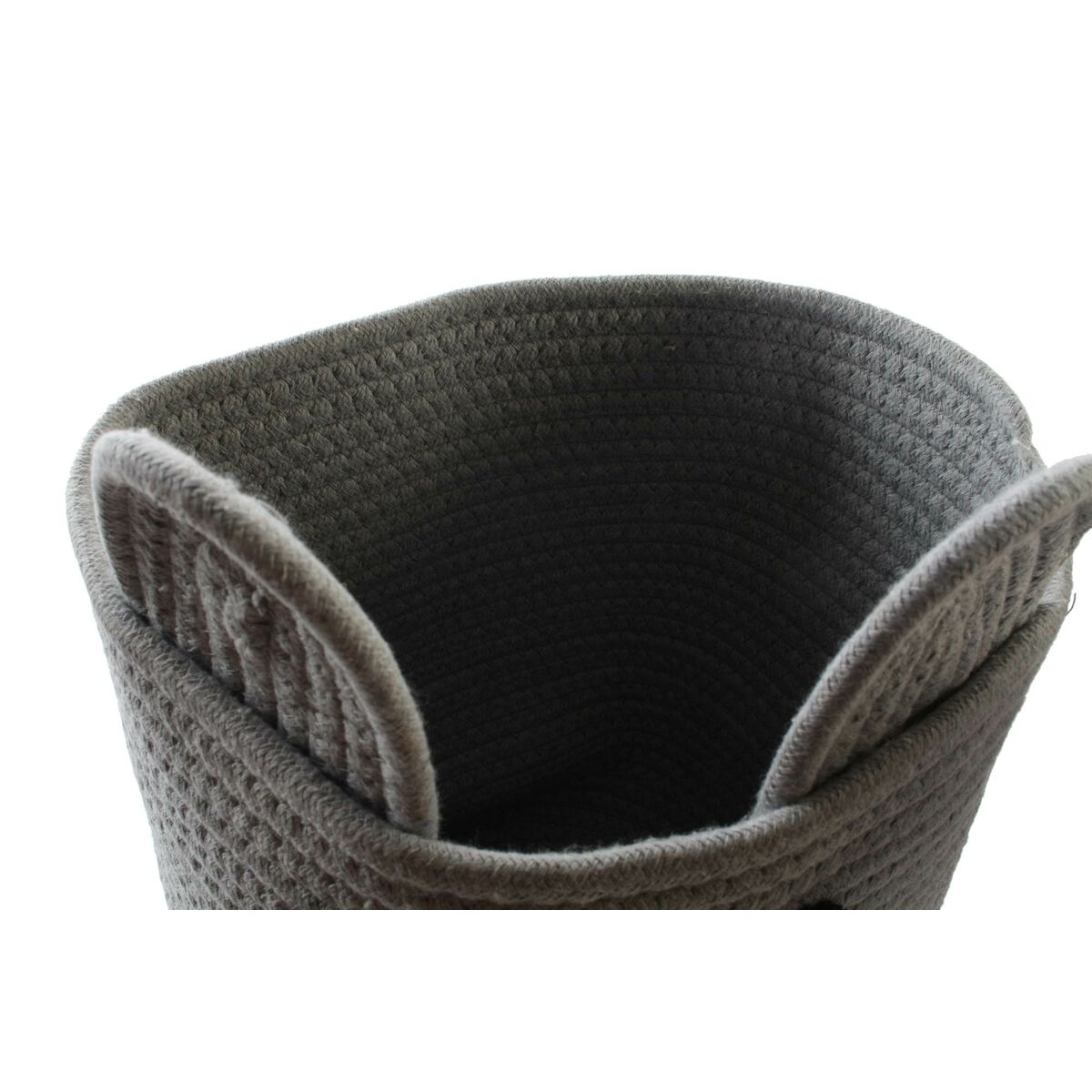 Dekorativ korg DKD Home Decor Vit Grå Barn Björn 25 x 25 x 37 cm (2 antal) - 4
