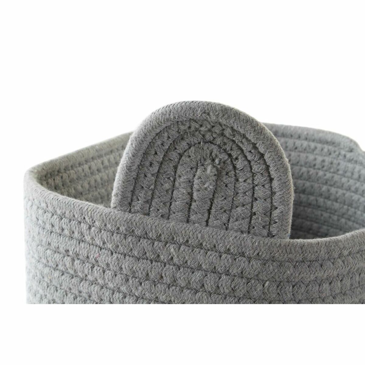 Dekorativ korg DKD Home Decor Vit Grå Barn Björn 25 x 25 x 37 cm (2 antal) - 2