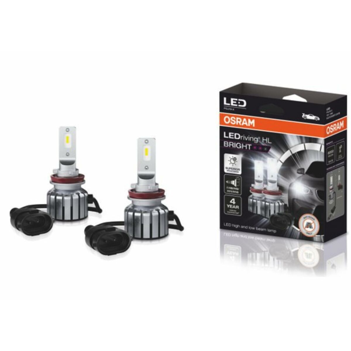 Glödlampa för bil Osram LEDriving HL H11 H16 H9 H8 12 V - 4