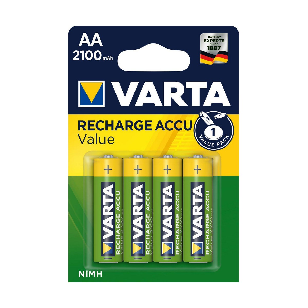 Laddningsbara Batterier Varta Blx4 2100Mah