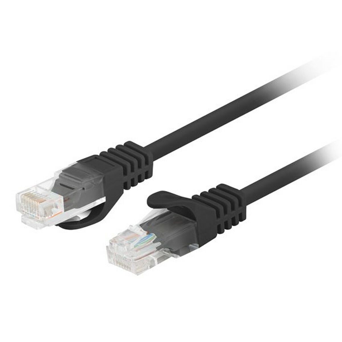 Nätkabel UTP Styv Kategori 6 Lanberg PCU6-20CC-0200-BK Svart 2 m