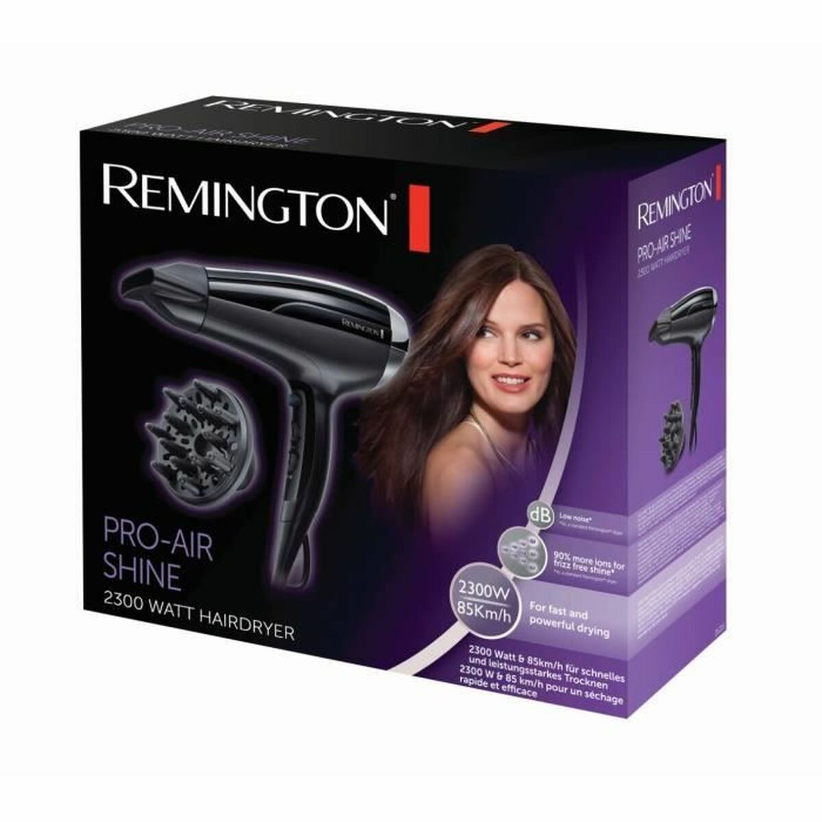 Hårtork Remington D5215 2300 W Svart - 3
