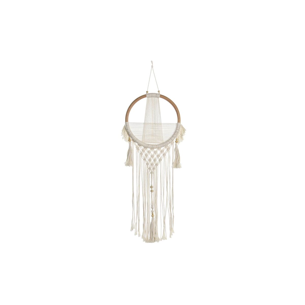 Väggdekoration DKD Home Decor Bomull Rattan Boho (30 x 2 x 110 cm)