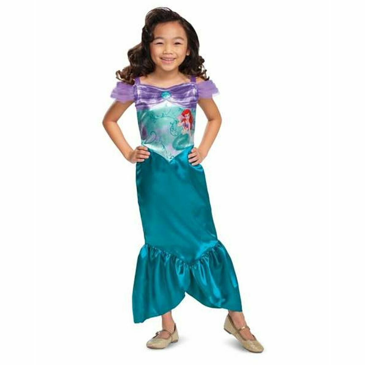 Maskeraddräkt för barn Disney Princess Ariel Basic Plus - 3
