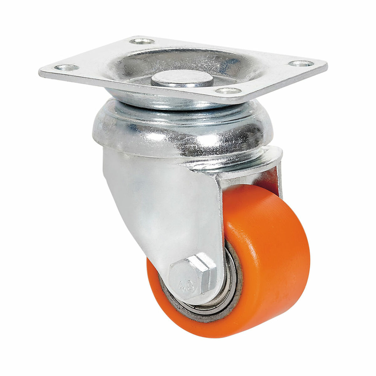 Rueda Ruedas Alex Orange Metall Ø 3,5 CM 100 kg roterande