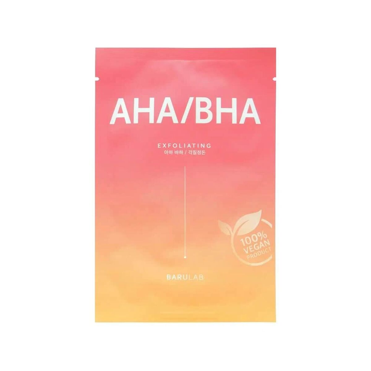 Exfolierande ansiktsmask BARULAB The Clean AHA/Bha 23 g - 2