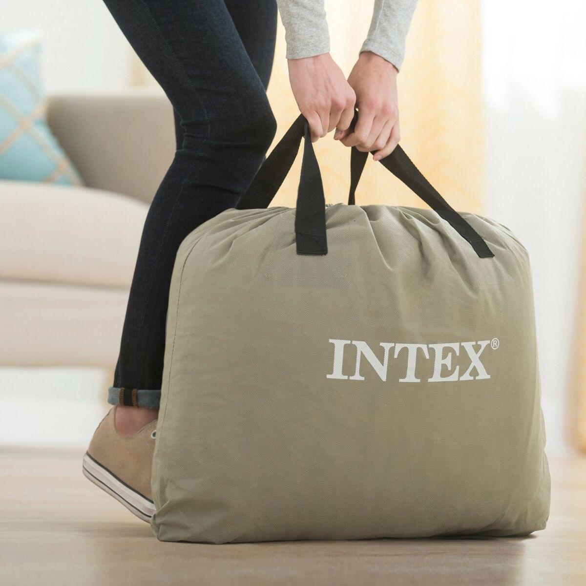 Luftmadrass Intex 99 x 42 x 191 cm (3 antal) - 9
