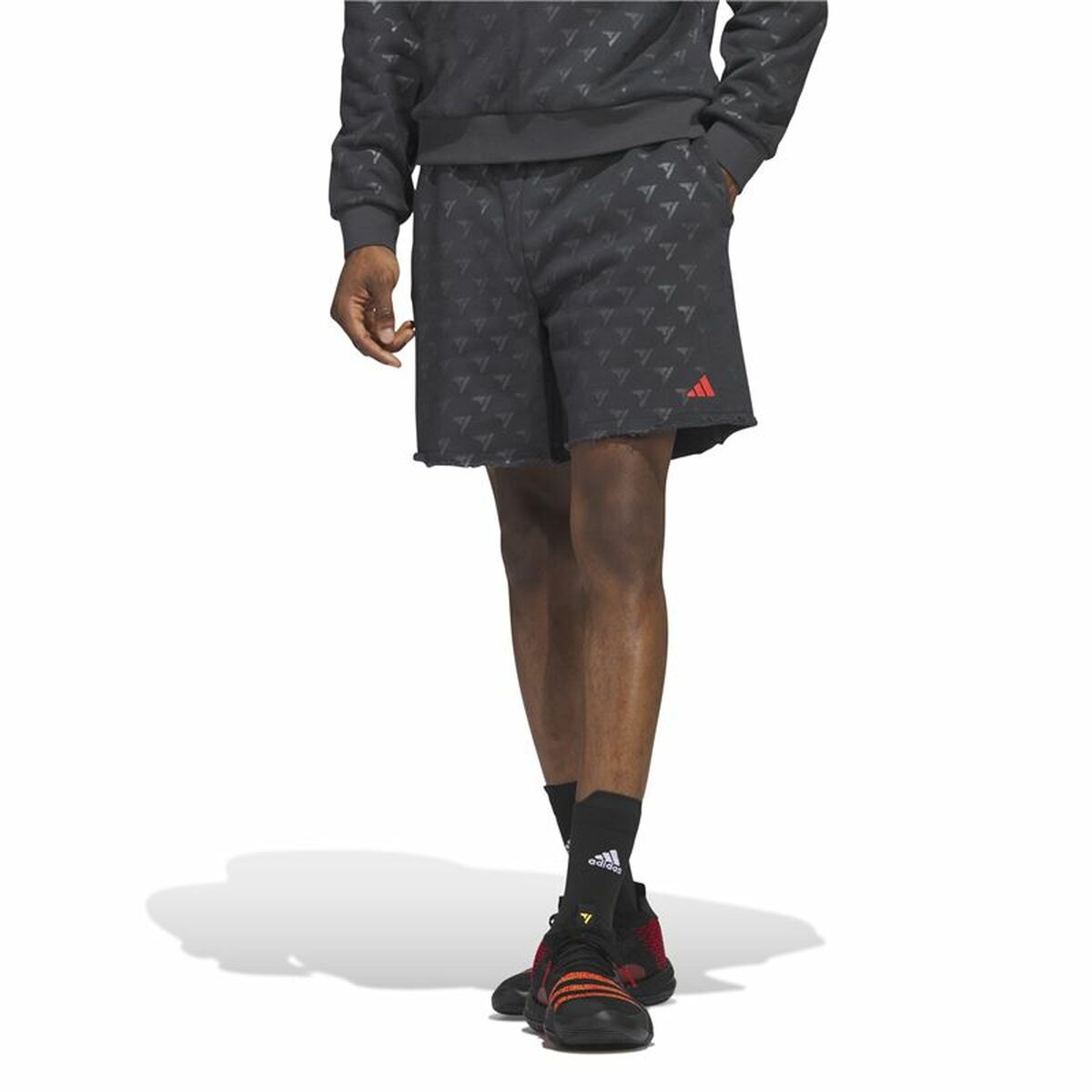 Basketskor, Herr Adidas Trae Allover Print Grå - 3