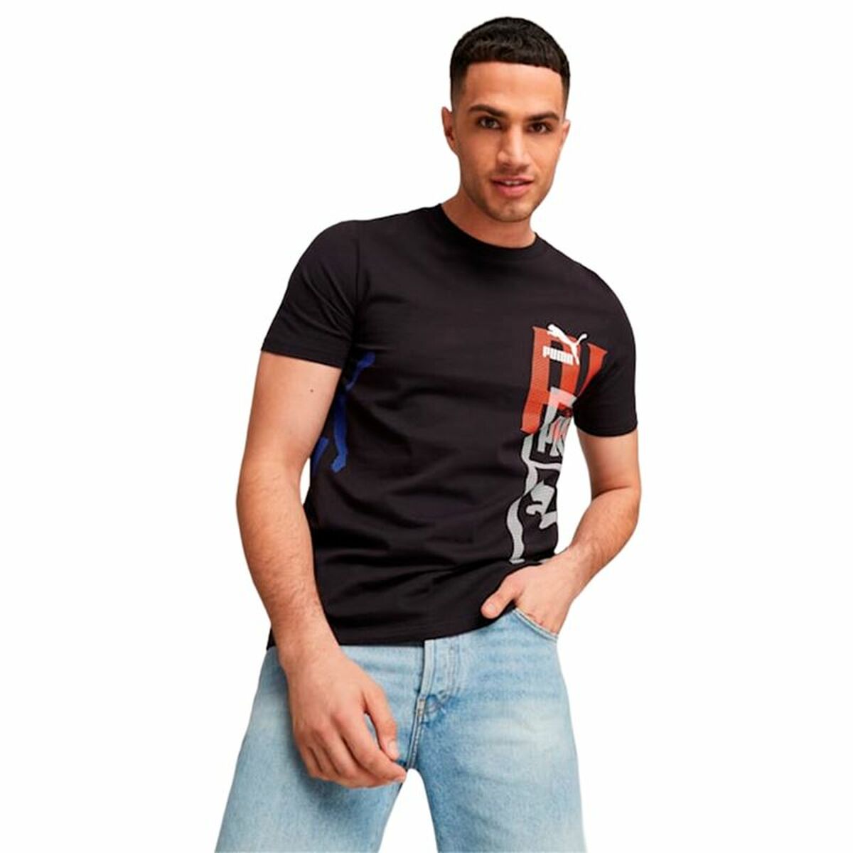 T-shirt med kortärm Herr Puma Classics Svart - 3
