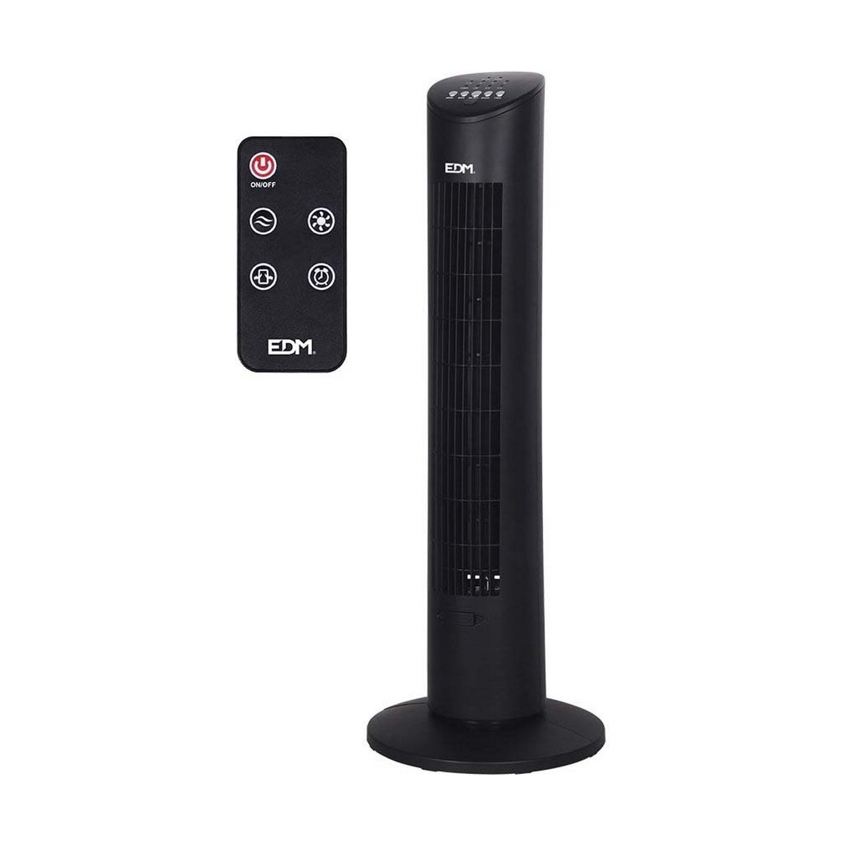 Fläkttorn EDM 33504 Svart 60 W
