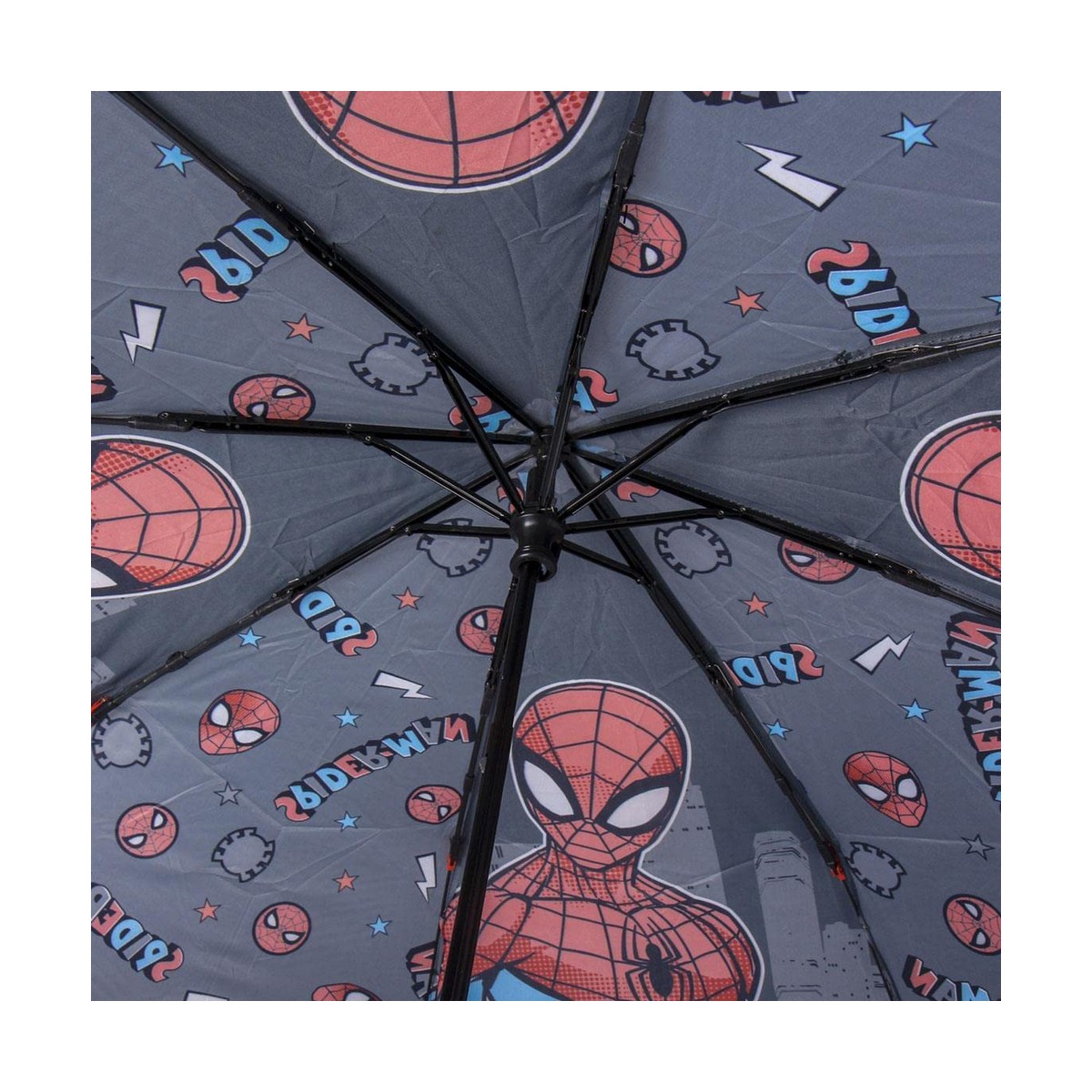 Hopfällbart paraply Spiderman Grå (Ø 92 cm) - 3