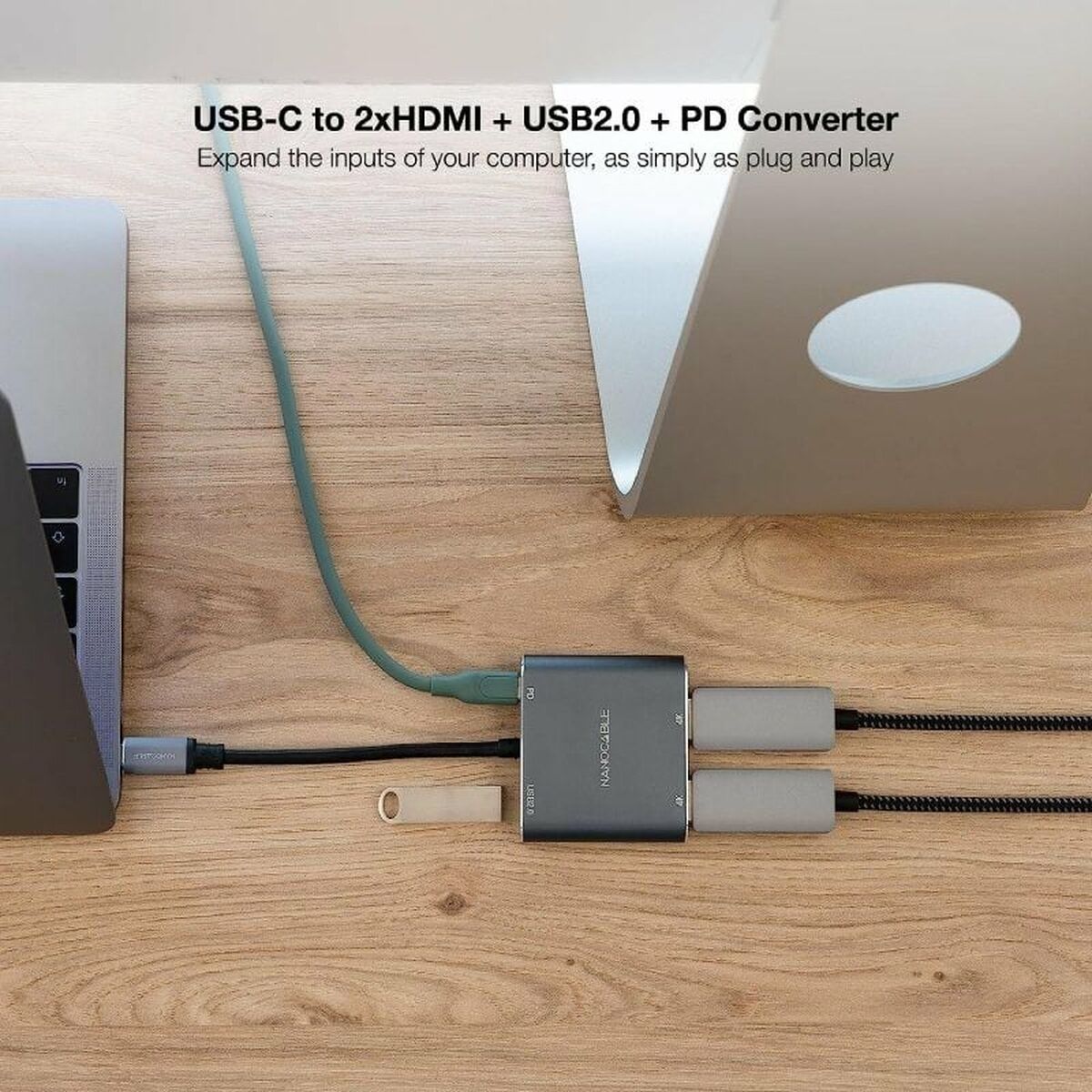 USB-C till HDMI Adapter NANOCABLE 10.16.4305 - 3