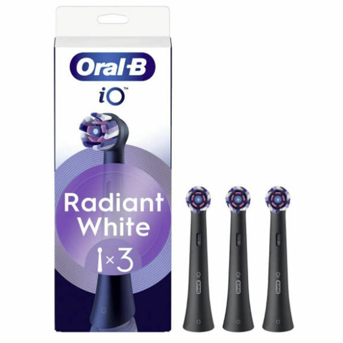 Tandborsthuvud Oral-B IO RBWB-3   3UD Svart 3 antal
