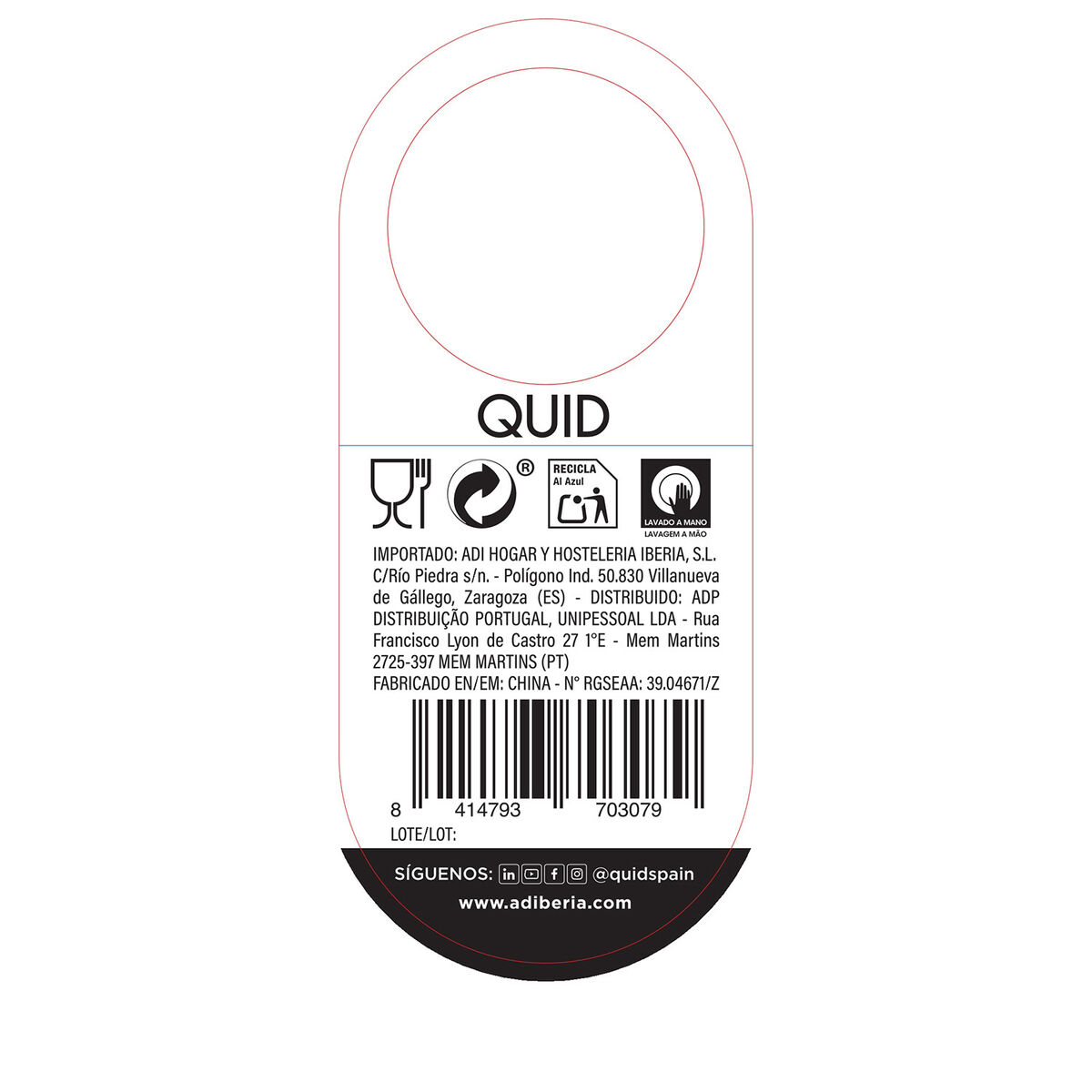 Flaska Quid Quidate Rostfritt stål 500 ml - 4