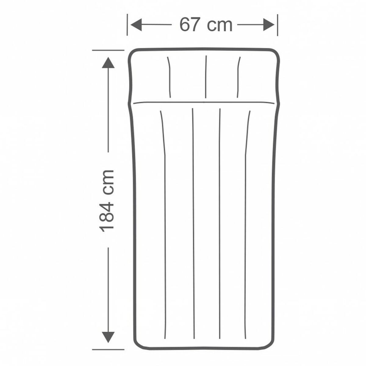 Luftmadrass Intex 67 x 17 x 184 cm (6 antal) - 2