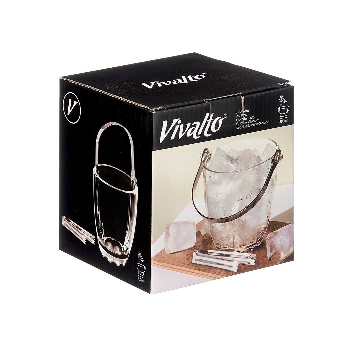 Ishink Vivalto BT-110804/BHA1 Transparent Metall Glas 800 ml (12 antal) - 3
