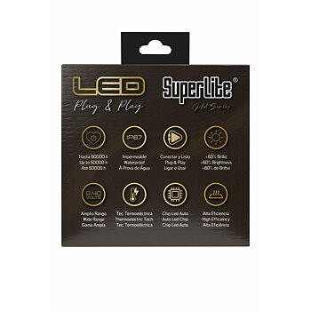 Halogen LED-konverteringssats Superlite Gold H4 18 W LED